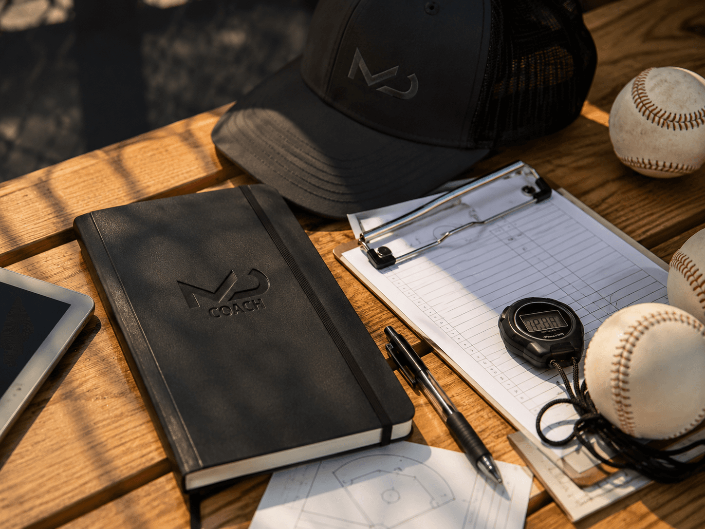 Baseball development planning materials used by Modern Day Coach.